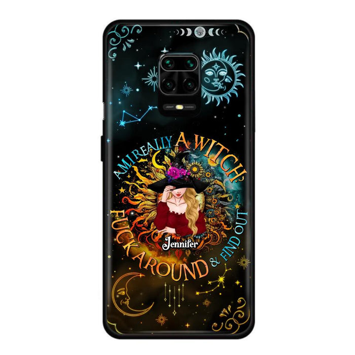 Custom Personalized Witch Phone Case - Gift Idea For Halloween/Witch Lovers - Am I Really A Witch Fuck Around & Find Out - Case For Oppo/Xiaomi/Huawei