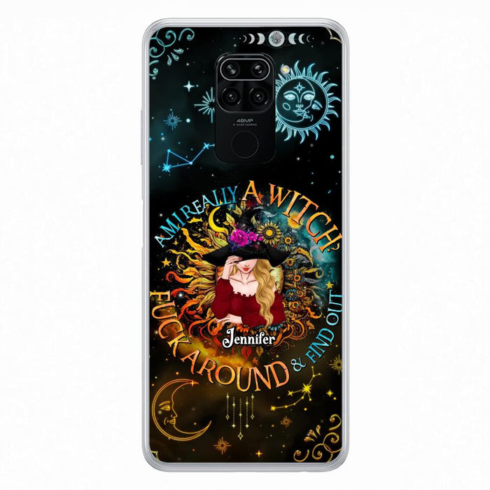 Custom Personalized Witch Phone Case - Gift Idea For Halloween/Witch Lovers - Am I Really A Witch Fuck Around & Find Out - Case For Oppo/Xiaomi/Huawei