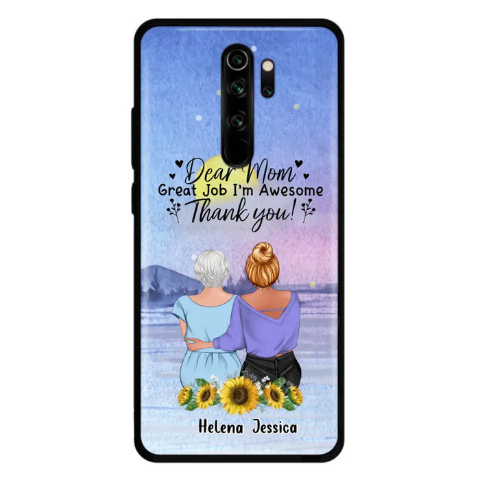 Custom Personalized Mom & Daughter Phone Case - Mother's Day Gift Idea From Daughter - Dear Mom Great Job I'm Awesome - Cases For Oppo/Xiaomi/Huawei