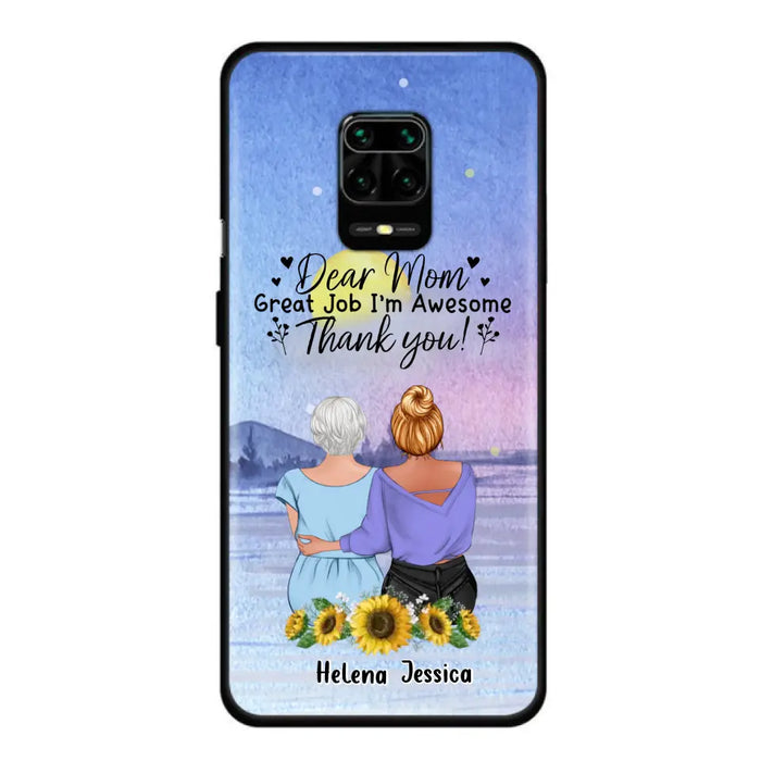 Custom Personalized Mom & Daughter Phone Case - Mother's Day Gift Idea From Daughter - Dear Mom Great Job I'm Awesome - Cases For Oppo/Xiaomi/Huawei