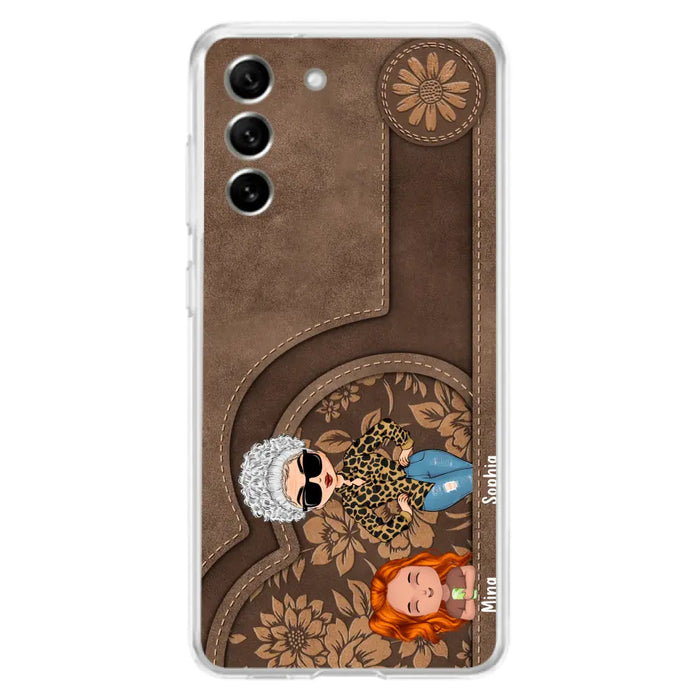 Custom Personalized Grandma Phone Case - Up to 5 Kids - Gift Idea For Grandma/Mother's Day - Case For iPhone And Samsung