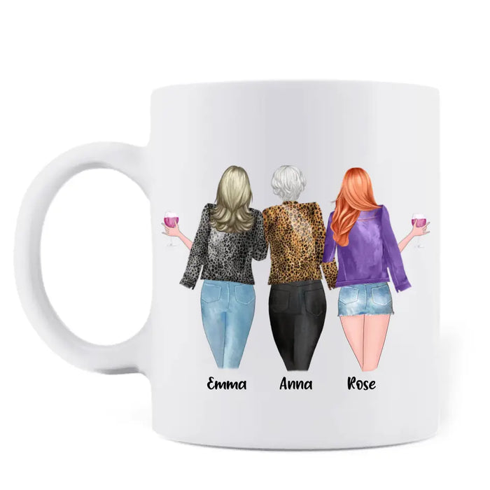 Custom Personalized Mother's Day Coffee Mug - Gift For Mother's Day - Like Grandmother Like Mother Like Daughter Oh Crap