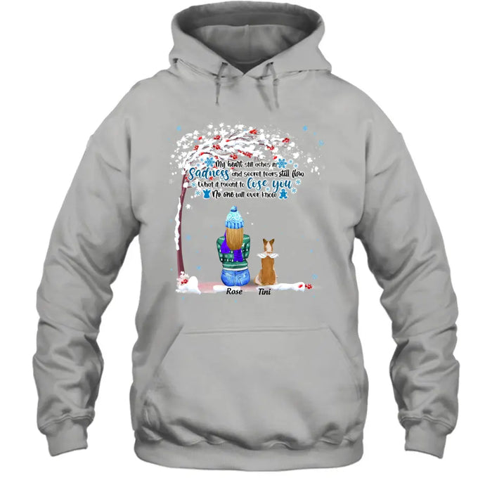 Memorial Dog Winter T-Shirt/ Pullover Hoodie - Mom With Upto 4 Dogs - Best Gift For Dog Lover - 8ALLOF