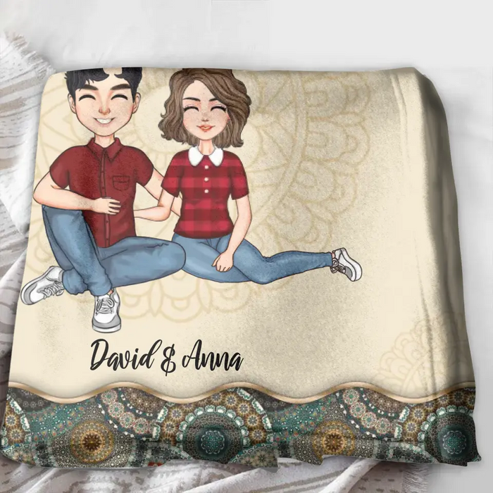 Custom Personalized Couple Quilt/Single Layer Fleece Blanket - Gift Idea For Couple/Mother's Day/Father's Day - Annoying Each Other For 12 Years And Still Going Strong