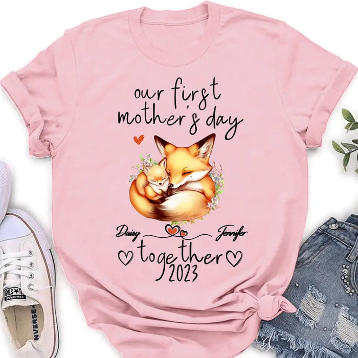 Custom Personalized Mother's Day Baby Onesie/T-Shirt - Gift Idea For Mother's Day/Baby - Our First Mother's Day Together