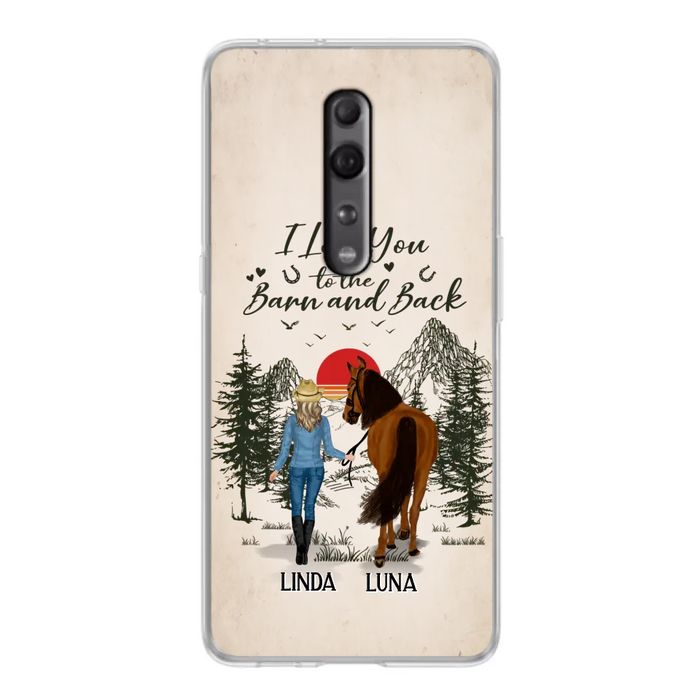 Custom Personalized Horse Girl Phone Case - Upto 6 Horses - Mother's Day Gift Idea Horse Lovers - I Love You To The Barn And Back - Case For Xiaomi/Oppo/Huawei