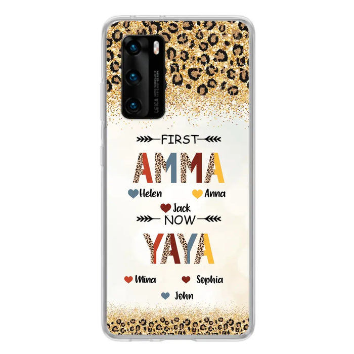 Personalized Grandma Phone Case - Upto 4 Kids And 8 Grandkids - Mother's Day Gift Idea for Grandma - First Mom Now Nana Kid And Grandkids - Cases For Xiaomi/ Oppo/ Huawei