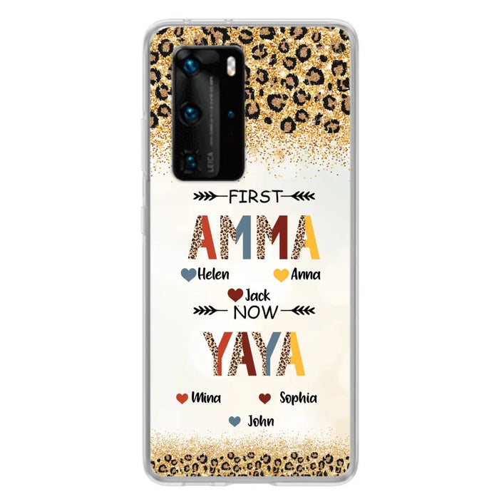 Personalized Grandma Phone Case - Upto 4 Kids And 8 Grandkids - Mother's Day Gift Idea for Grandma - First Mom Now Nana Kid And Grandkids - Cases For Xiaomi/ Oppo/ Huawei