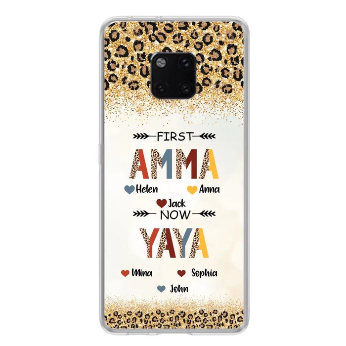 Personalized Grandma Phone Case - Upto 4 Kids And 8 Grandkids - Mother's Day Gift Idea for Grandma - First Mom Now Nana Kid And Grandkids - Cases For Xiaomi/ Oppo/ Huawei