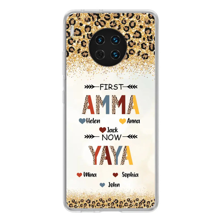 Personalized Grandma Phone Case - Upto 4 Kids And 8 Grandkids - Mother's Day Gift Idea for Grandma - First Mom Now Nana Kid And Grandkids - Cases For Xiaomi/ Oppo/ Huawei