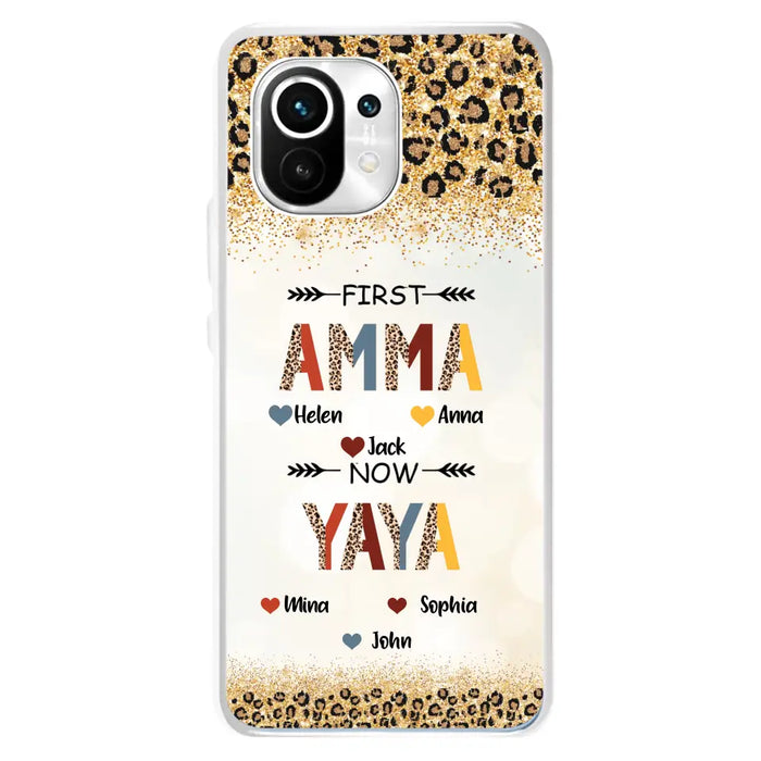 Personalized Grandma Phone Case - Upto 4 Kids And 8 Grandkids - Mother's Day Gift Idea for Grandma - First Mom Now Nana Kid And Grandkids - Cases For Xiaomi/ Oppo/ Huawei