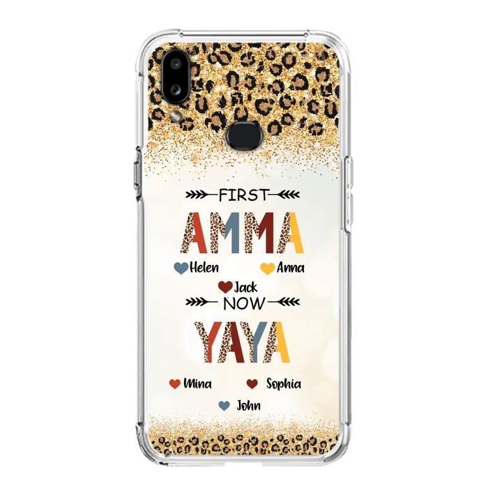 Personalized Grandma Phone Case - Upto 4 Kids And 8 Grandkids - Mother's Day Gift Idea for Grandma - First Mom Now Nana Kid And Grandkids - Case For iPhone And Samsung