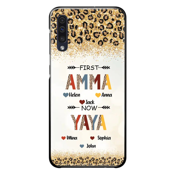 Personalized Grandma Phone Case - Upto 4 Kids And 8 Grandkids - Mother's Day Gift Idea for Grandma - First Mom Now Nana Kid And Grandkids - Case For iPhone And Samsung