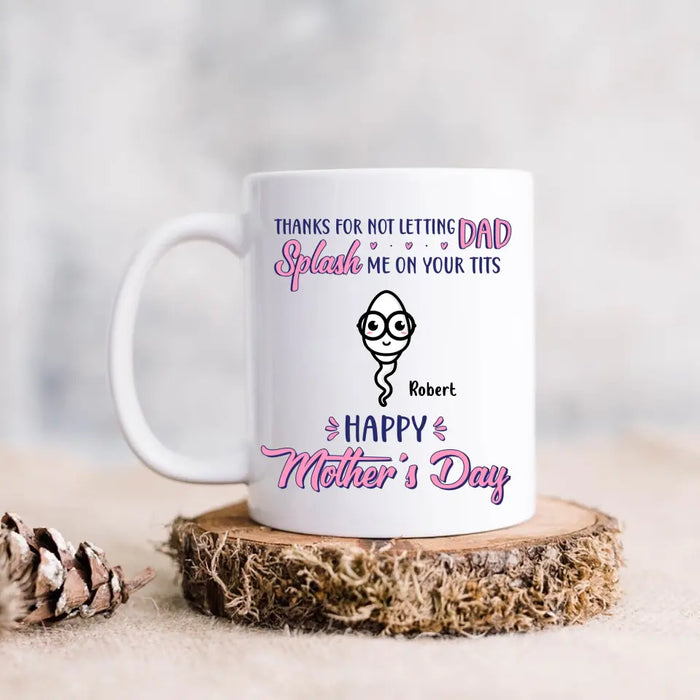 Custom Personalized Happy Mother's Day Coffee Mug - Upto 6 Kids - Mother's Day Gift Idea