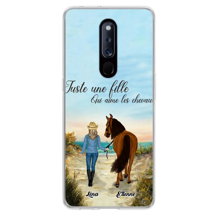 Étuis De Téléphone Personnalisés Pour Une Fille Qui Aime Les Chevaux - Cadeaux Pour Les Amoureux Des Chevaux - Jusqu'À 6 Chevaux - Juste Une Fille Qui Aime Les Chevaux