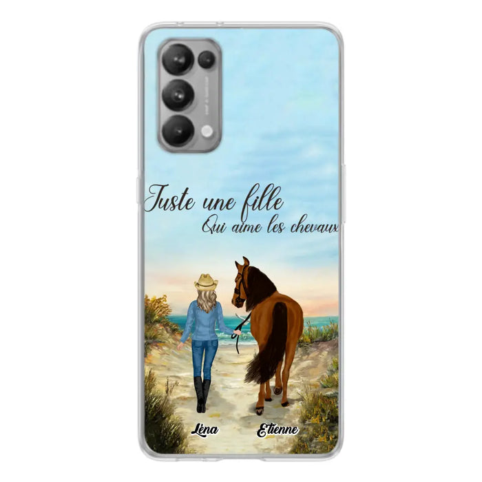 Étuis De Téléphone Personnalisés Pour Une Fille Qui Aime Les Chevaux - Cadeaux Pour Les Amoureux Des Chevaux - Jusqu'À 6 Chevaux - Juste Une Fille Qui Aime Les Chevaux