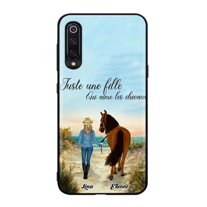 Étuis De Téléphone Personnalisés Pour Une Fille Qui Aime Les Chevaux - Cadeaux Pour Les Amoureux Des Chevaux - Jusqu'À 6 Chevaux - Juste Une Fille Qui Aime Les Chevaux