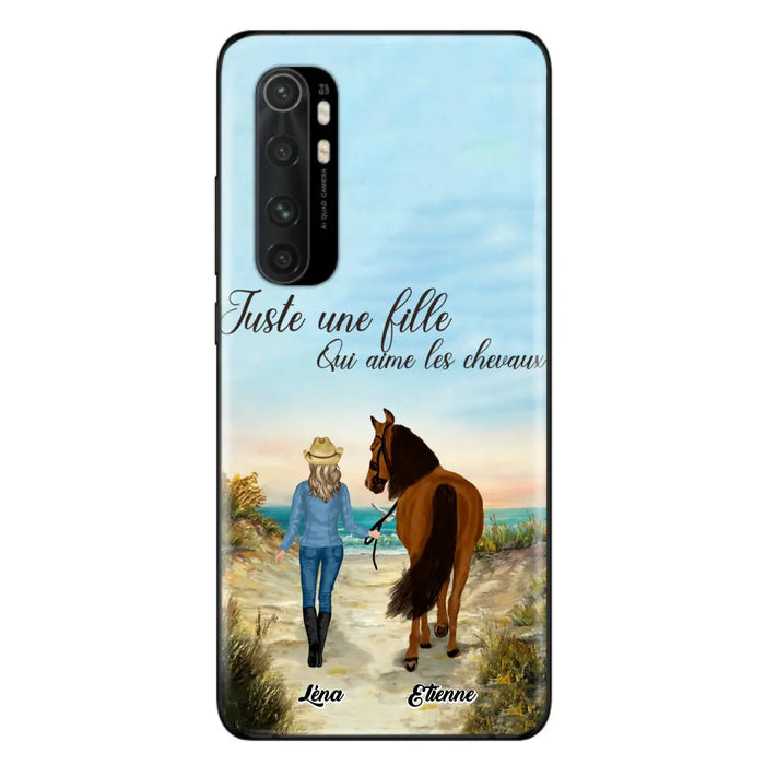 Étuis De Téléphone Personnalisés Pour Une Fille Qui Aime Les Chevaux - Cadeaux Pour Les Amoureux Des Chevaux - Jusqu'À 6 Chevaux - Juste Une Fille Qui Aime Les Chevaux