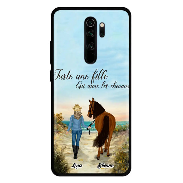 Étuis De Téléphone Personnalisés Pour Une Fille Qui Aime Les Chevaux - Cadeaux Pour Les Amoureux Des Chevaux - Jusqu'À 6 Chevaux - Juste Une Fille Qui Aime Les Chevaux