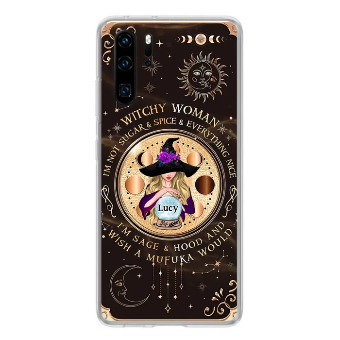 Custom Personalized Witchy Woman Phone Case - Gift Idea For Witch/ Friends/ Birthday/ Halloween Day - I'm Not Sugar & Spice & Everything Nice - Case For Xiaomi/ Oppo/ Huawei