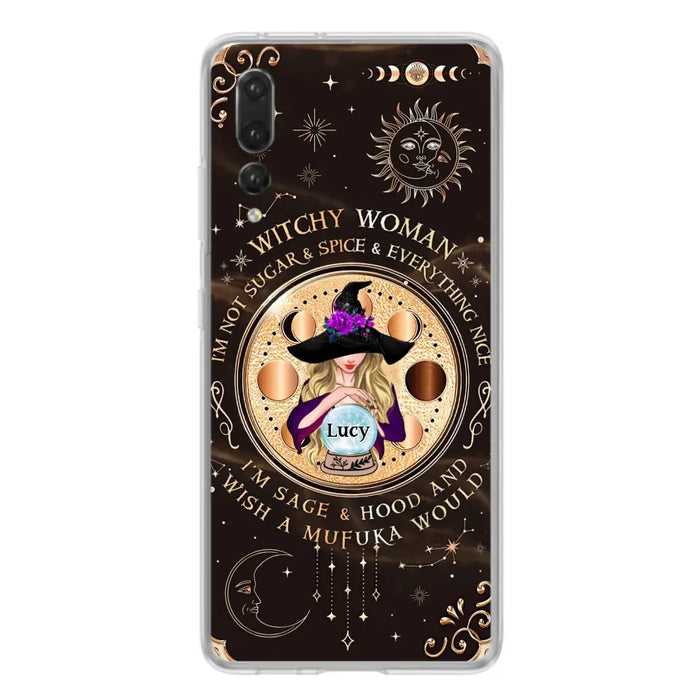 Custom Personalized Witchy Woman Phone Case - Gift Idea For Witch/ Friends/ Birthday/ Halloween Day - I'm Not Sugar & Spice & Everything Nice - Case For Xiaomi/ Oppo/ Huawei