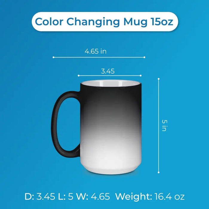 Custom Personalized Family Color Changing Beverage Mug - Parents with Upto 3 Children & 2 Pets - Gift Idea For Family/Father's Day - To My Dad