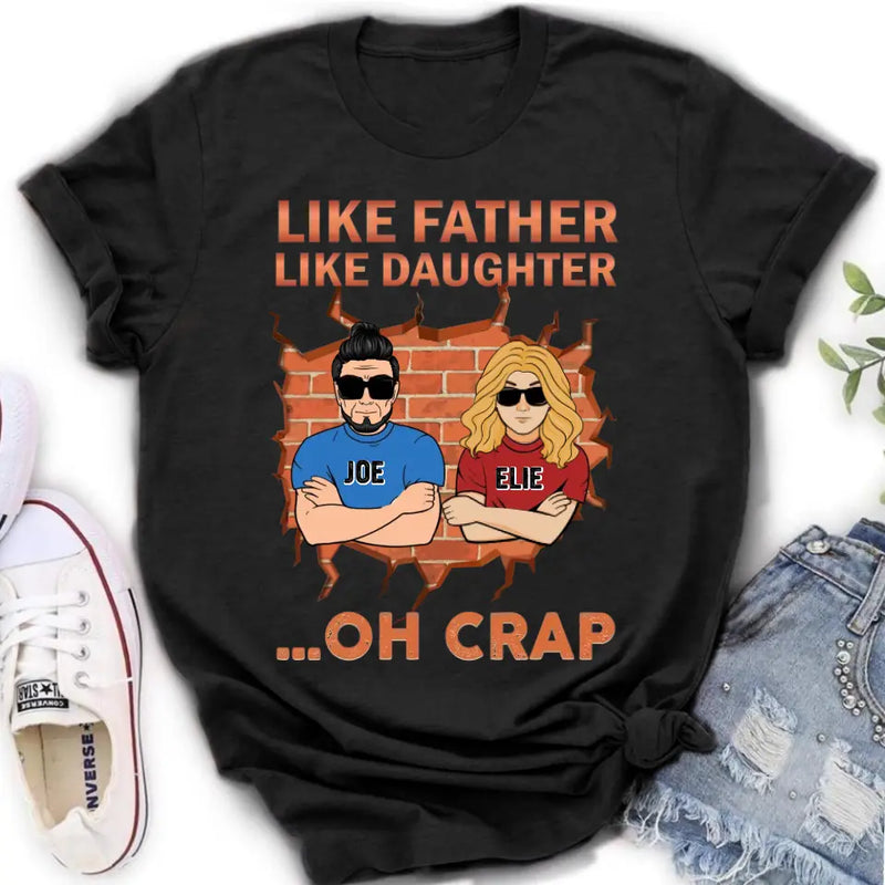 Personalized Dad/Mom And Daughter/Son T-Shirt - Gift Idea For Father's Day/Mother's Day