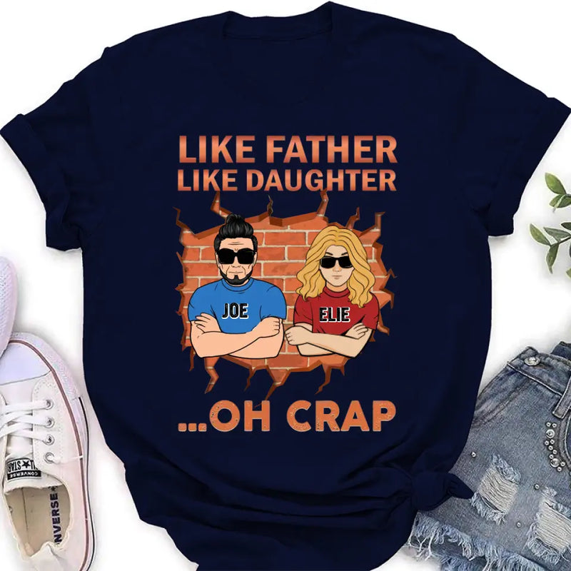 Personalized Dad/Mom And Daughter/Son T-Shirt - Gift Idea For Father's Day/Mother's Day