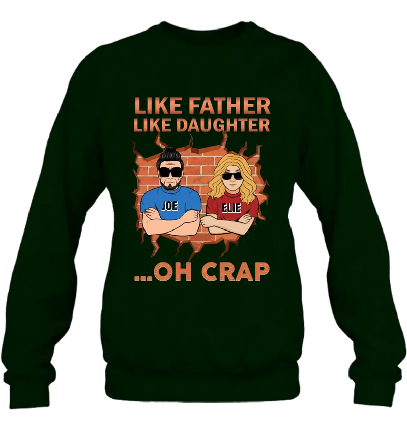 Personalized Dad/Mom And Daughter/Son T-Shirt - Gift Idea For Father's Day/Mother's Day