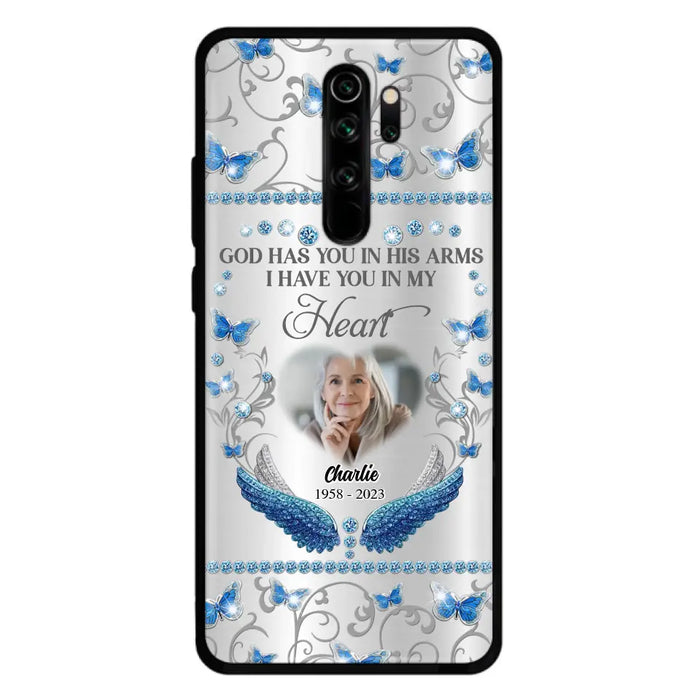 Custom Personalized Memorial Photo Phone Case - Memorial Gift Idea for Mother's Day/Father's Day - God Has You In His Arms I Have You In My Heart - Cases For Oppo/Xiaomi/Huawei