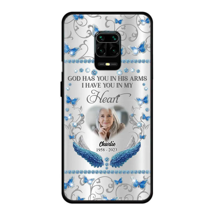 Custom Personalized Memorial Photo Phone Case - Memorial Gift Idea for Mother's Day/Father's Day - God Has You In His Arms I Have You In My Heart - Cases For Oppo/Xiaomi/Huawei