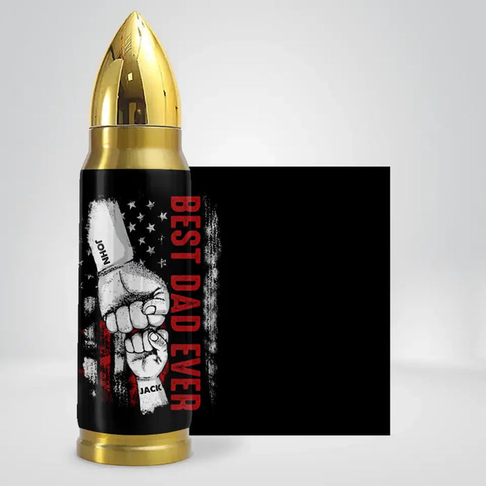 Custom Personalized Dad Bullet Tumbler - Upto 5 Children - Gift Idea For Father's Day - Best Dad Ever