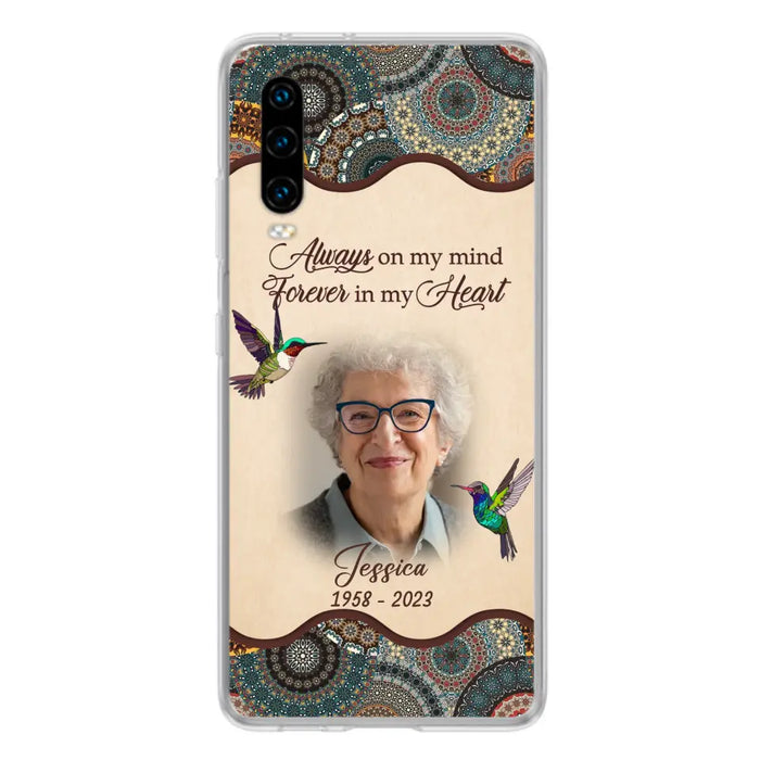 Custom Personalized Memorial Photo Phone Case - Memorial Gift Idea For Mother's Day/Father's Day - Always On My Mind, Forever In My Heart - Case For Oppo/Xiaomi/Huawei