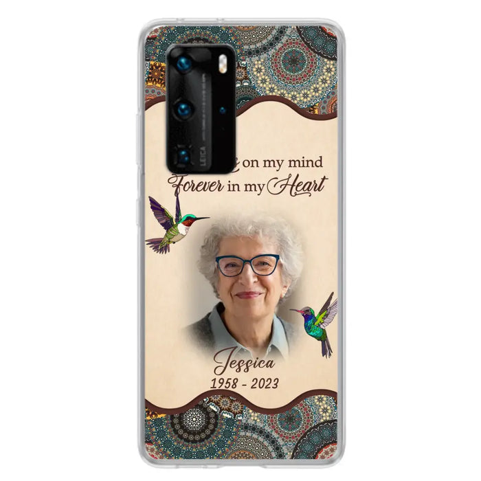 Custom Personalized Memorial Photo Phone Case - Memorial Gift Idea For Mother's Day/Father's Day - Always On My Mind, Forever In My Heart - Case For Oppo/Xiaomi/Huawei