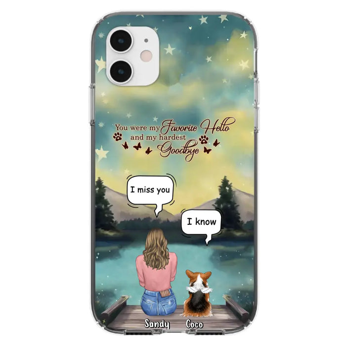 Custom Personalized Memorial Pet Phone Case - Memorial Gift Idea For Pet Lover - Up to 4 Pets - Gift Idea For Dog/Cat Lover - Your Wings Were Ready But Our Hearts Were Not - Case For iPhone And Samsung