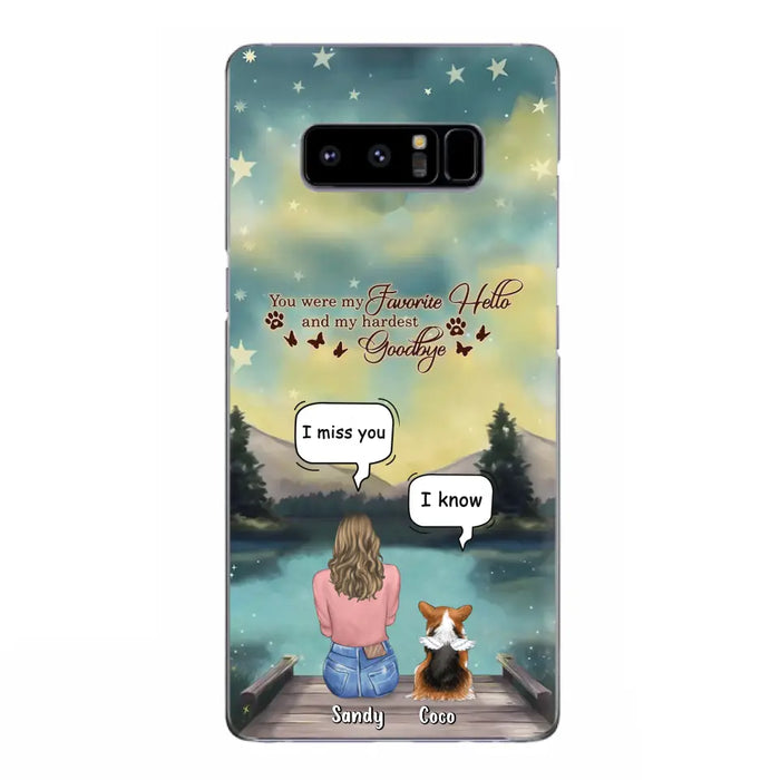 Custom Personalized Memorial Pet Phone Case - Memorial Gift Idea For Pet Lover - Up to 4 Pets - Gift Idea For Dog/Cat Lover - Your Wings Were Ready But Our Hearts Were Not - Case For iPhone And Samsung