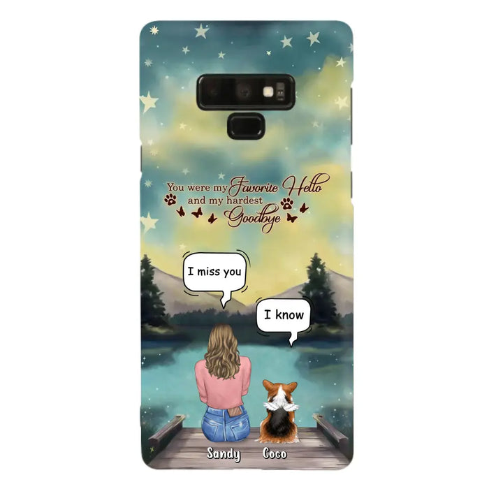 Custom Personalized Memorial Pet Phone Case - Memorial Gift Idea For Pet Lover - Up to 4 Pets - Gift Idea For Dog/Cat Lover - Your Wings Were Ready But Our Hearts Were Not - Case For iPhone And Samsung