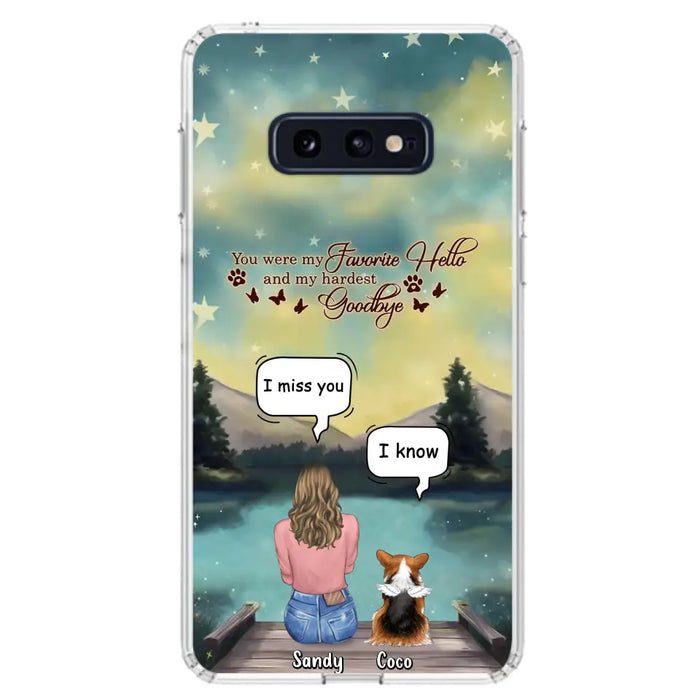 Custom Personalized Memorial Pet Phone Case - Memorial Gift Idea For Pet Lover - Up to 4 Pets - Gift Idea For Dog/Cat Lover - Your Wings Were Ready But Our Hearts Were Not - Case For iPhone And Samsung