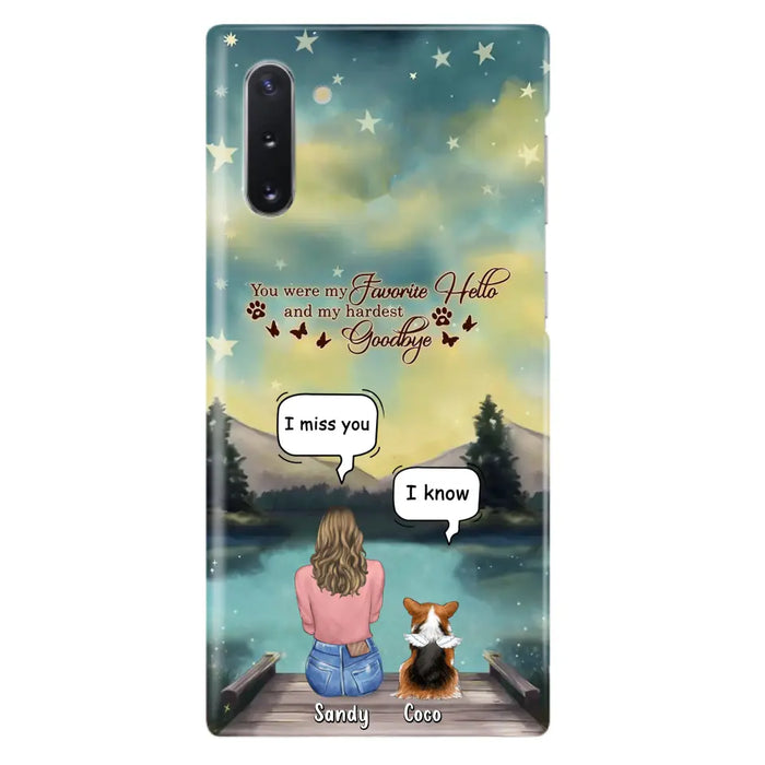 Custom Personalized Memorial Pet Phone Case - Memorial Gift Idea For Pet Lover - Up to 4 Pets - Gift Idea For Dog/Cat Lover - Your Wings Were Ready But Our Hearts Were Not - Case For iPhone And Samsung