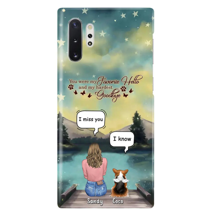 Custom Personalized Memorial Pet Phone Case - Memorial Gift Idea For Pet Lover - Up to 4 Pets - Gift Idea For Dog/Cat Lover - Your Wings Were Ready But Our Hearts Were Not - Case For iPhone And Samsung