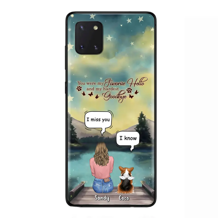 Custom Personalized Memorial Pet Phone Case - Memorial Gift Idea For Pet Lover - Up to 4 Pets - Gift Idea For Dog/Cat Lover - Your Wings Were Ready But Our Hearts Were Not - Case For iPhone And Samsung