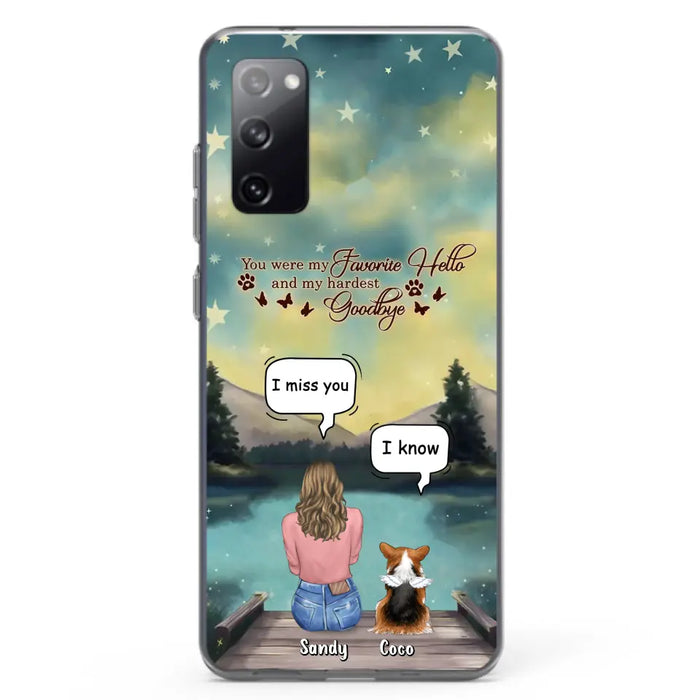 Custom Personalized Memorial Pet Phone Case - Memorial Gift Idea For Pet Lover - Up to 4 Pets - Gift Idea For Dog/Cat Lover - Your Wings Were Ready But Our Hearts Were Not - Case For iPhone And Samsung