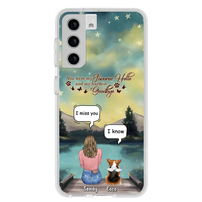 Custom Personalized Memorial Pet Phone Case - Memorial Gift Idea For Pet Lover - Up to 4 Pets - Gift Idea For Dog/Cat Lover - Your Wings Were Ready But Our Hearts Were Not - Case For iPhone And Samsung