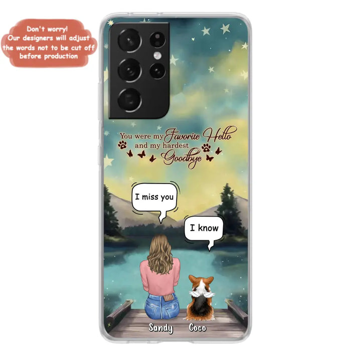 Custom Personalized Memorial Pet Phone Case - Memorial Gift Idea For Pet Lover - Up to 4 Pets - Gift Idea For Dog/Cat Lover - Your Wings Were Ready But Our Hearts Were Not - Case For iPhone And Samsung