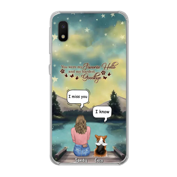 Custom Personalized Memorial Pet Phone Case - Memorial Gift Idea For Pet Lover - Up to 4 Pets - Gift Idea For Dog/Cat Lover - Your Wings Were Ready But Our Hearts Were Not - Case For iPhone And Samsung