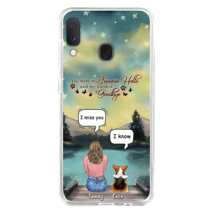 Custom Personalized Memorial Pet Phone Case - Memorial Gift Idea For Pet Lover - Up to 4 Pets - Gift Idea For Dog/Cat Lover - Your Wings Were Ready But Our Hearts Were Not - Case For iPhone And Samsung