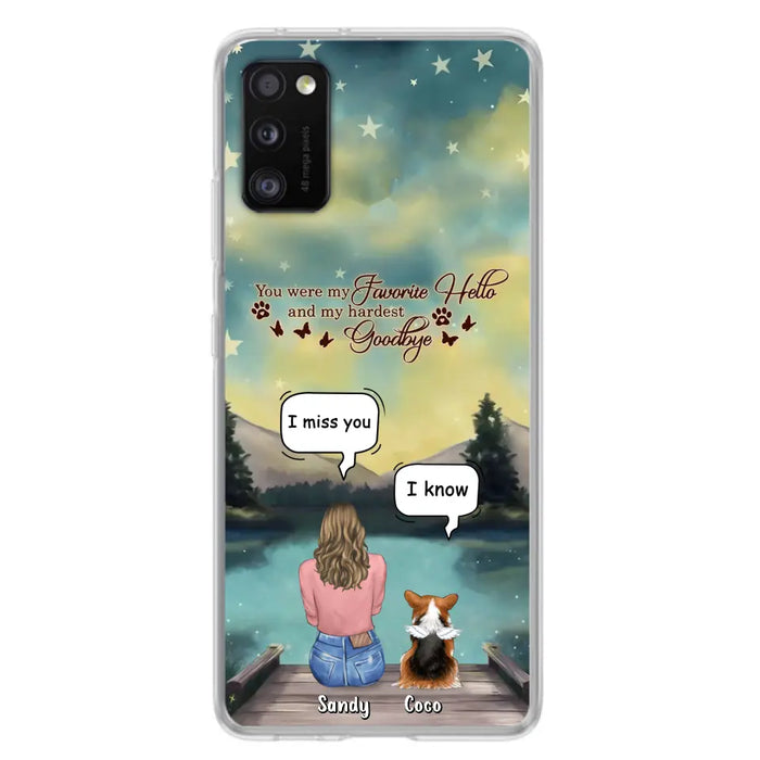 Custom Personalized Memorial Pet Phone Case - Memorial Gift Idea For Pet Lover - Up to 4 Pets - Gift Idea For Dog/Cat Lover - Your Wings Were Ready But Our Hearts Were Not - Case For iPhone And Samsung