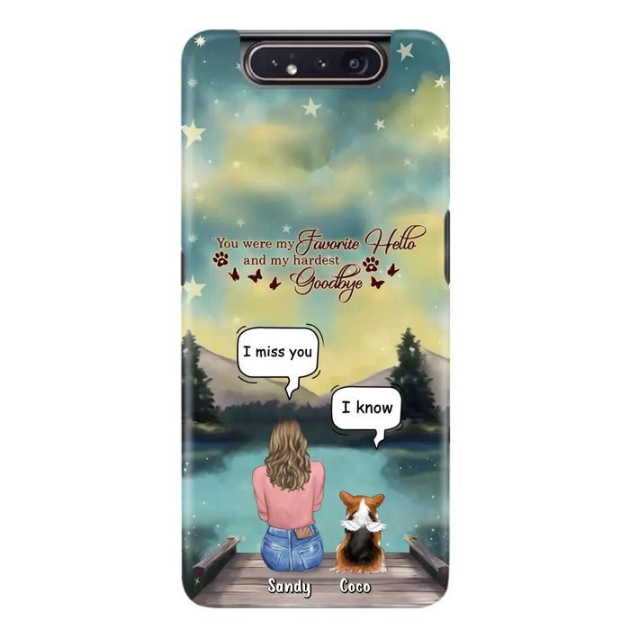 Custom Personalized Memorial Pet Phone Case - Memorial Gift Idea For Pet Lover - Up to 4 Pets - Gift Idea For Dog/Cat Lover - Your Wings Were Ready But Our Hearts Were Not - Case For iPhone And Samsung