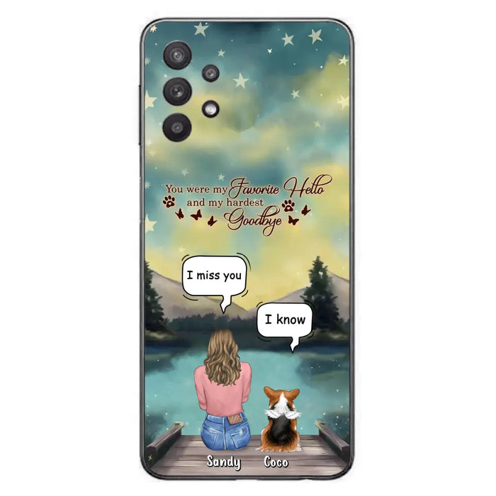 Custom Personalized Memorial Pet Phone Case - Memorial Gift Idea For Pet Lover - Up to 4 Pets - Gift Idea For Dog/Cat Lover - Your Wings Were Ready But Our Hearts Were Not - Case For iPhone And Samsung