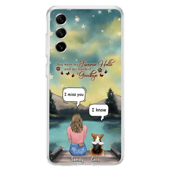 Custom Personalized Memorial Pet Phone Case - Memorial Gift Idea For Pet Lover - Up to 4 Pets - Gift Idea For Dog/Cat Lover - Your Wings Were Ready But Our Hearts Were Not - Case For iPhone And Samsung